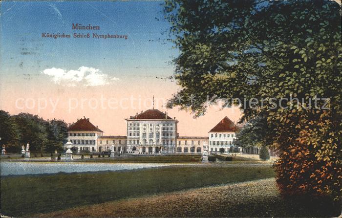 Muenchen Bayern Koenigliches Schloss Nymphenburg