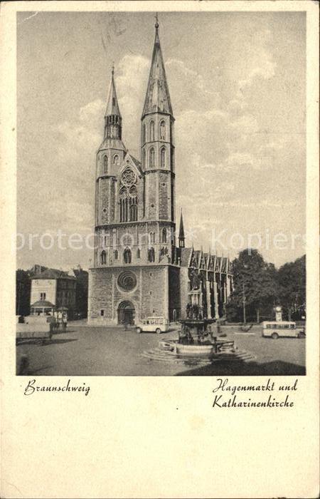 BRAUNSCHWEIG  CITY Hagenmarkt Katharinenkirche
