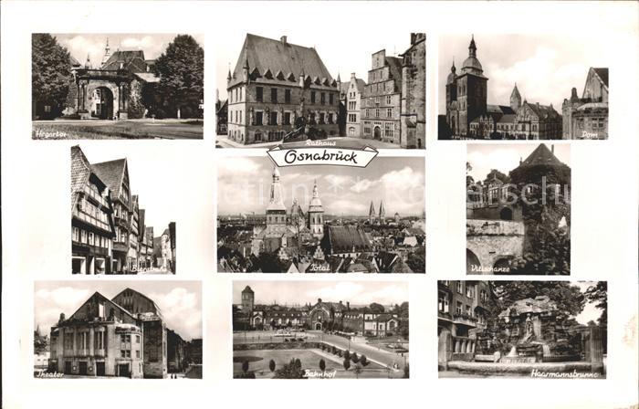 Osnabrueck Bahnhof Haarmannsbrunnen Vitischanze Bierstrasse Theater