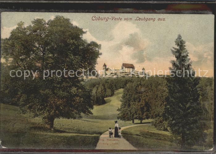 Coburg Bayern Veste Coburg Laubgang