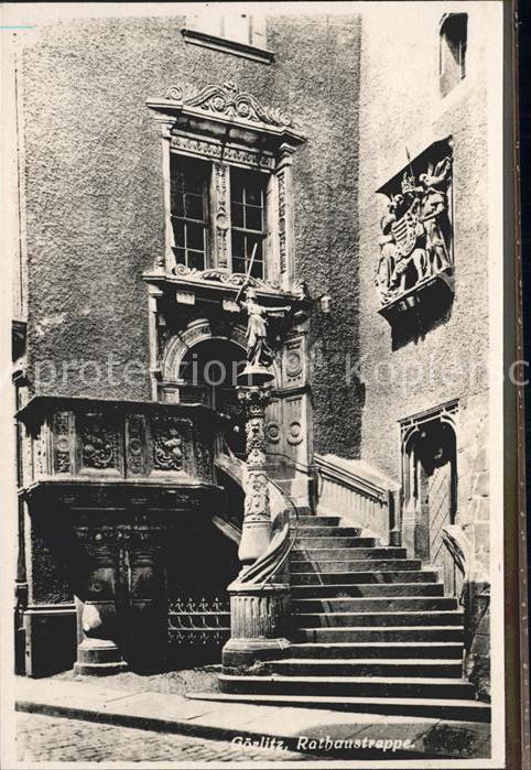 Goerlitz Sachsen Rathaustreppe