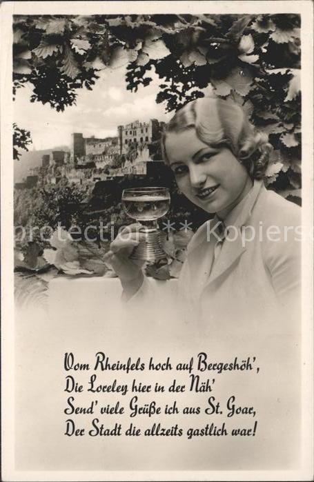 St Goar Burg Rheinfels Wein Gedicht