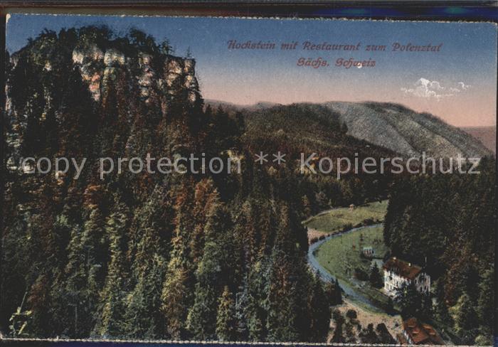 Hohnstein Saechsische Schweiz Hockstein Pension-Gasthaus Polenztal