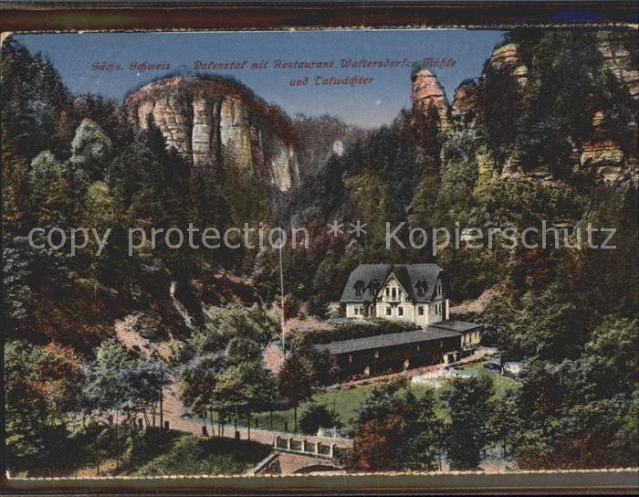 Saechsische Schweiz Polenztal Restaurant Waltersdorfer Muehle Talwaechter