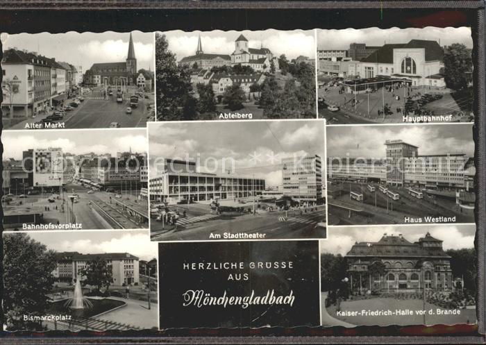 MoeNCHENGLADBACH NRW Hauptbahnhof Haus Westland Alter Markt Kaiser-Friedrich-Ha