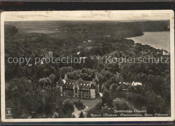 Malente-Gremsmuehlen Haus Schoenow Fliegeraufnahme