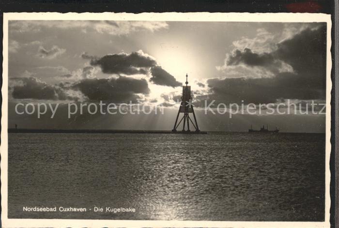 Cuxhaven Nordseebad Kugelbake