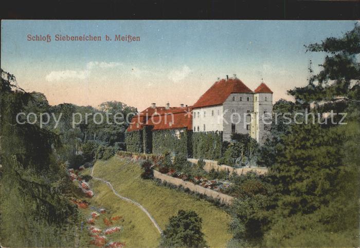 Meissen Elbe Sachsen Schloss Siebeneichen