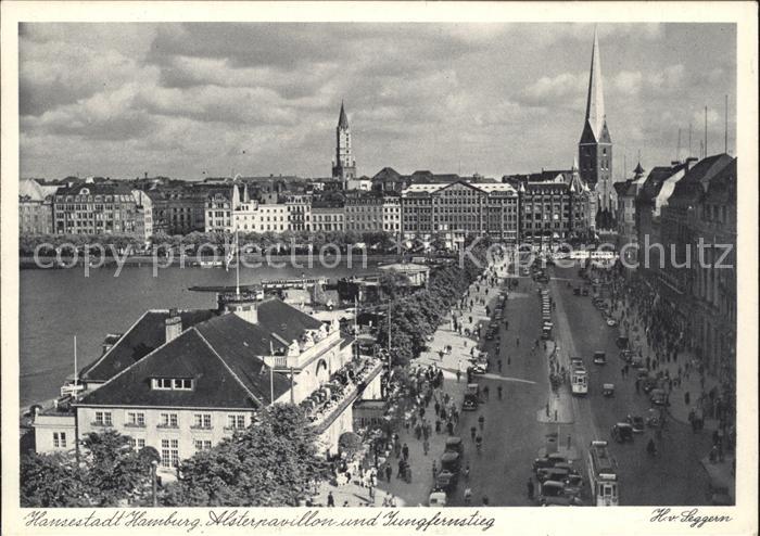 HAMBURG  CITY Alsterpavillon Jungfernstieg