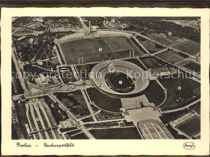 BERLIN  CITY Reichssportfeld Fliegeraufnahme