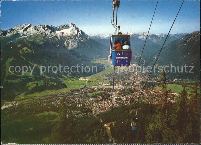 Seilbahn Wankbahn Garmisch-Partenkirchen Zugspitzgruppe Ammagauer Alpen