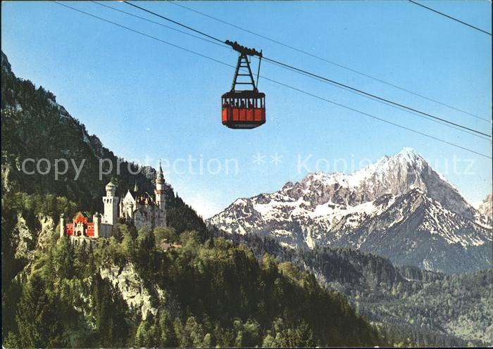 Seilbahn Tegelberg Schwangau Fuessen Koenigsschloss Neuschwanstein