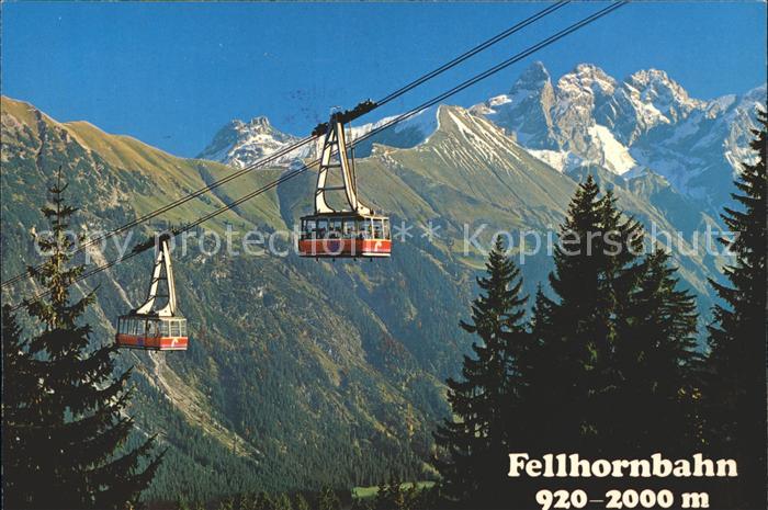 Seilbahn Fellhorn Oberstdorf Allgaeuer Alpen