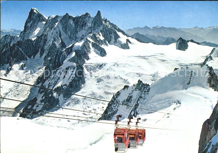 Seilbahn Vallee Blanche Aiguille du Midi Chamonix Mont Blanc