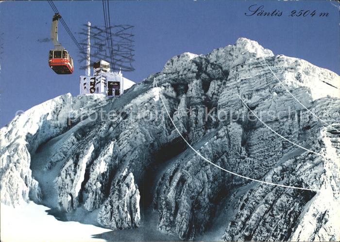 Seilbahn Soentis Bergstation Fernsehsender