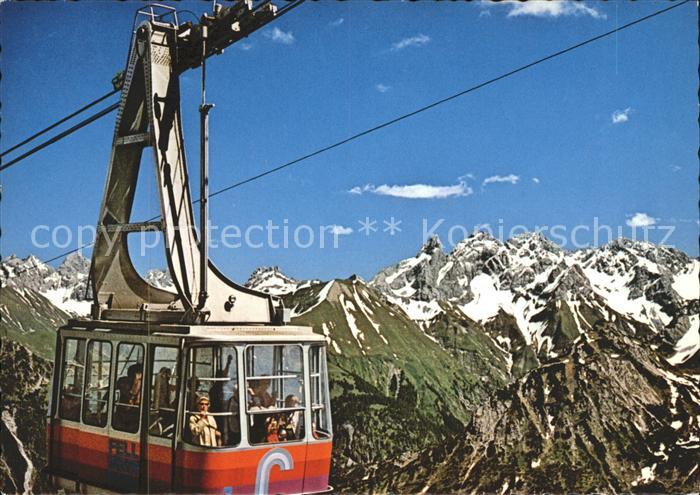 Seilbahn Fellhorn Oberstdorf-Birgsautal Kratzer Trettachspitze