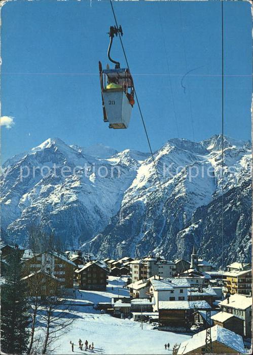 Seilbahn Hannigalp Graechen Wallis Weisshorn Bishorn Barrhorn