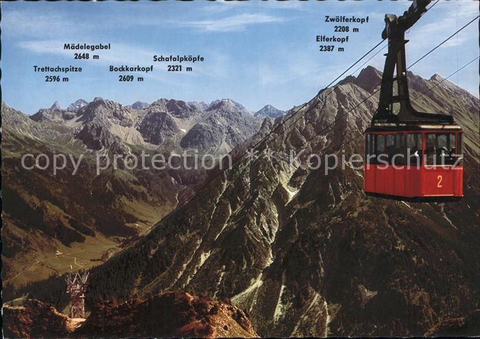 Seilbahn Walmendingerhorn Mittelberg Kleines Walsertal