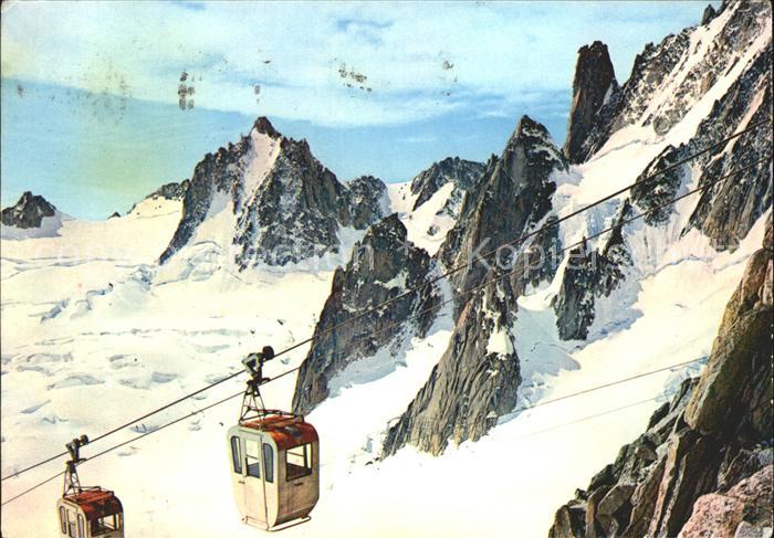 Seilbahn Vallee Blanche Courmayeur Aiguille du Midi Grand Capucin