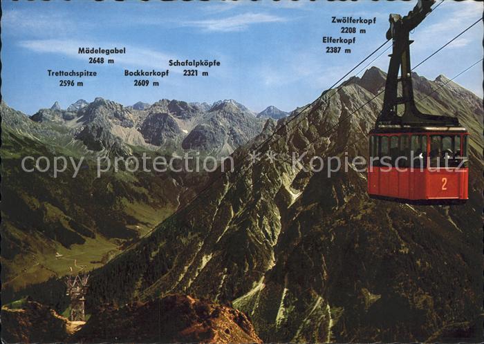 Seilbahn Walmendingerhorn Mittelberg Kleines Walsertal