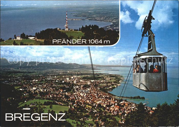 Seilbahn Pfaender Bregenz am Bodensee Pfaendergipfel