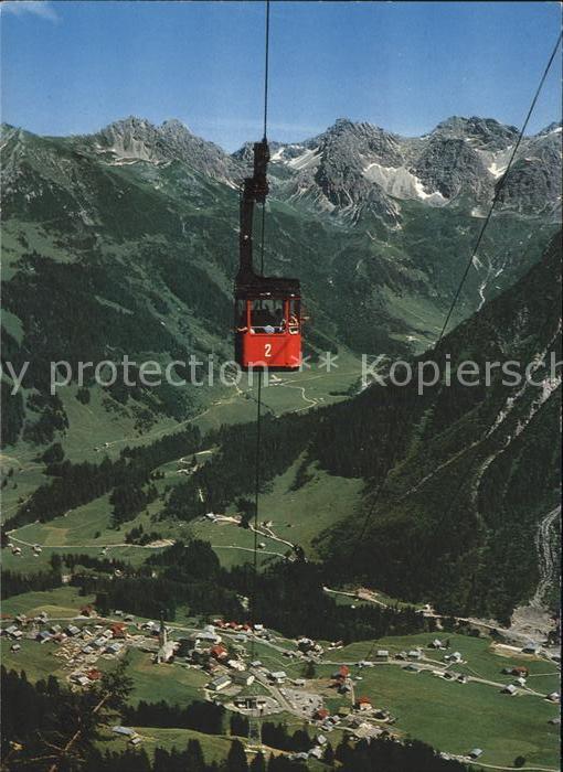 Seilbahn Walmendingerhorn Kleinwalsertal Mittelberg Schafalpenkoepfe