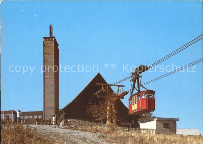 Seilbahn Fichtelberg Oberwiesenthal Aussichtsturm Bergstation