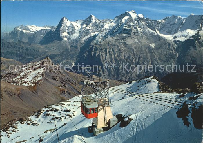 Seilbahn Schilthorn Muerren Berner Oberland Gipfelstation Wetterhorn