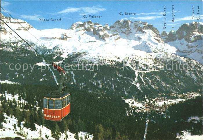 Seilbahn Pradalago Dolomiti di Brenta Madonna di Campiglio