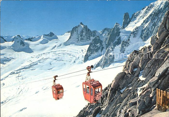 Seilbahn Vallee Blanche Aiguille du Midi Tour Rande Tacul Grand Capucin