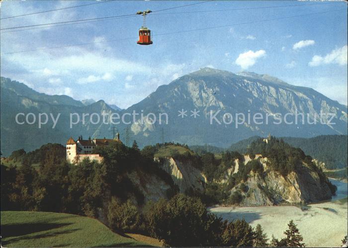 Seilbahn Schloss Rhaezuens Feldis