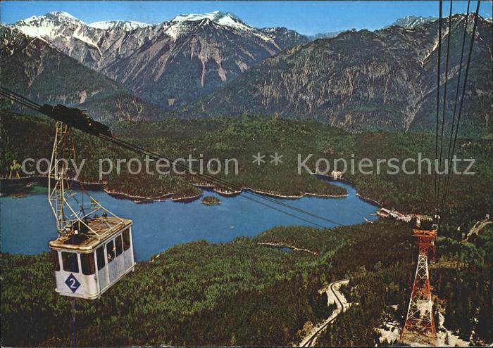 Seilbahn Zugspitze Eibsee Ammergauer Alpen