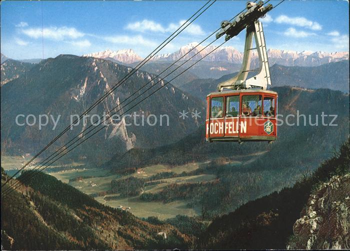 Seilbahn Hochfelln Bergen-Oberbayern Berchtesgadener Alpen