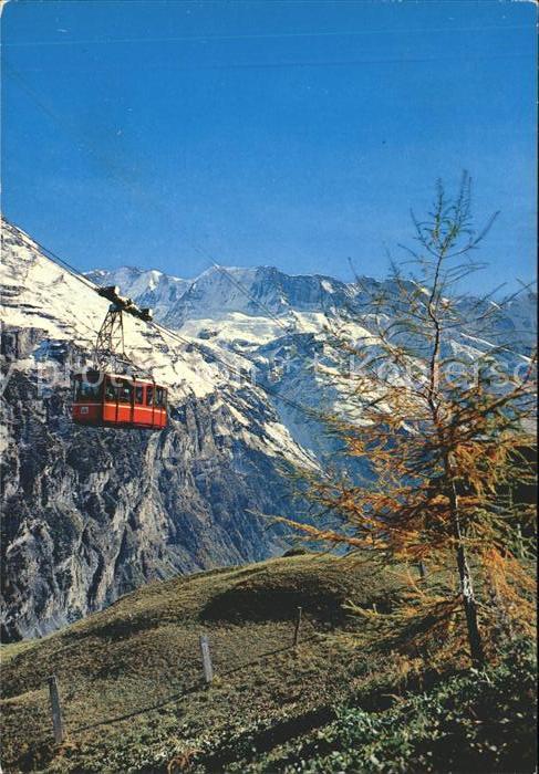 Seilbahn Schilthorn Muerren Berner Oberland