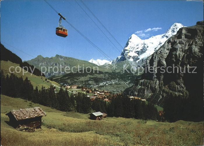 Seilbahn Schilthorn Muerren Eiger Moench