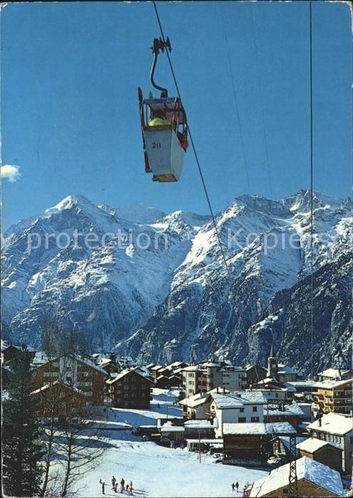 Seilbahn Hannigalp Graechen Wallis Weisshorn Bishorn Barrhorn