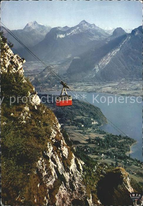 Seilbahn Veyrier Lac d Annecy Pointe d'Arcalod Mont Trelod