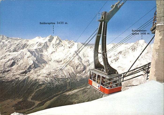 Seilbahn Schnalstal oetztaler Alpen Schlandrauner Berge Val Senales