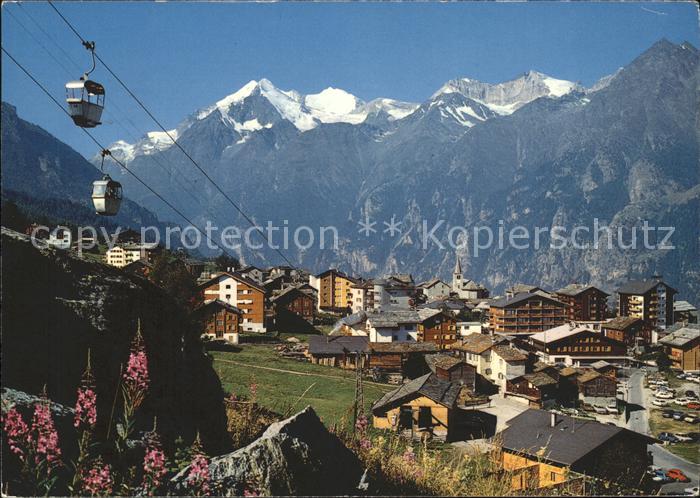 Seilbahn Hannigalp Graechen Weisshorn Bishorn Barrhorn