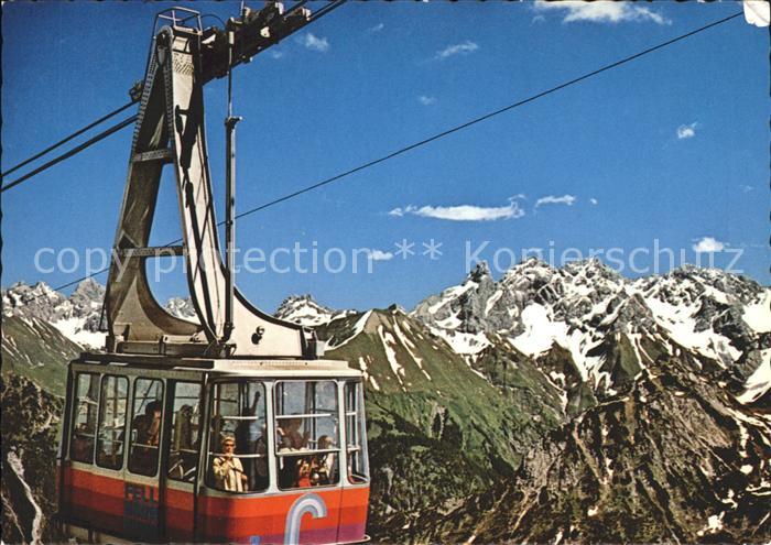 Seilbahn Fellhorn Oberstdorf-Birgsautal Kratzer Trettachspitze