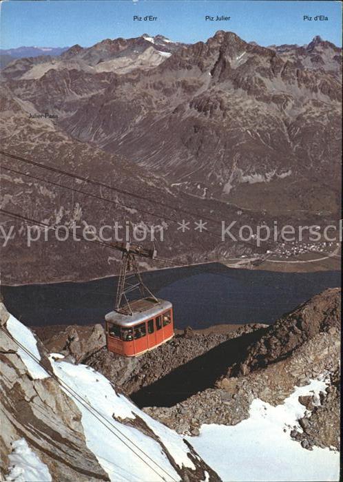 Seilbahn Corvatsch Silvaplana Silvaplaner-See Piz Julier Piz Albana