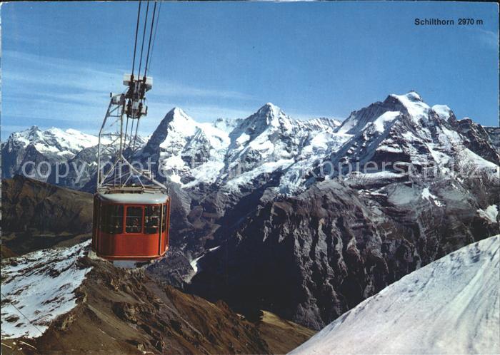 Seilbahn Schilthorn Muerren Eiger Moench Jungfrau