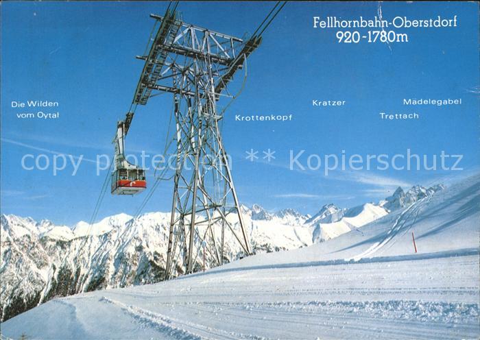 Seilbahn Fellhorn Oberstdorf-Faistenoy im Stillachtal