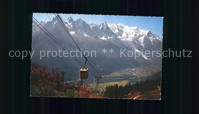 Seilbahn Flegere-Super Chamonix Chaine des Aiguilles Mont-Blanc