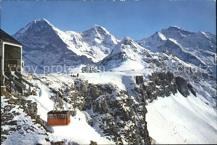 Seilbahn Maennlichen Bergstation Hotel Eiger Moench Jungfrau