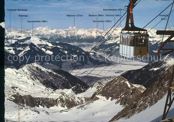 Seilbahn Gletscherbahn Kaprun Kitzsteinhorn Zeller Becken
