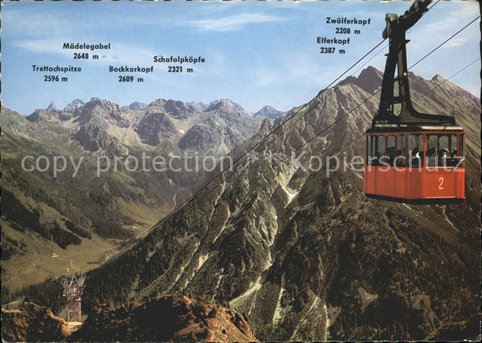 Seilbahn Walmendingerhorn Mittelberg Kleines Walsertal