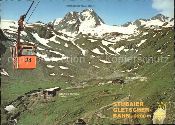 Seilbahn Stubaier Gletscherbahn Dresdner Hütte S