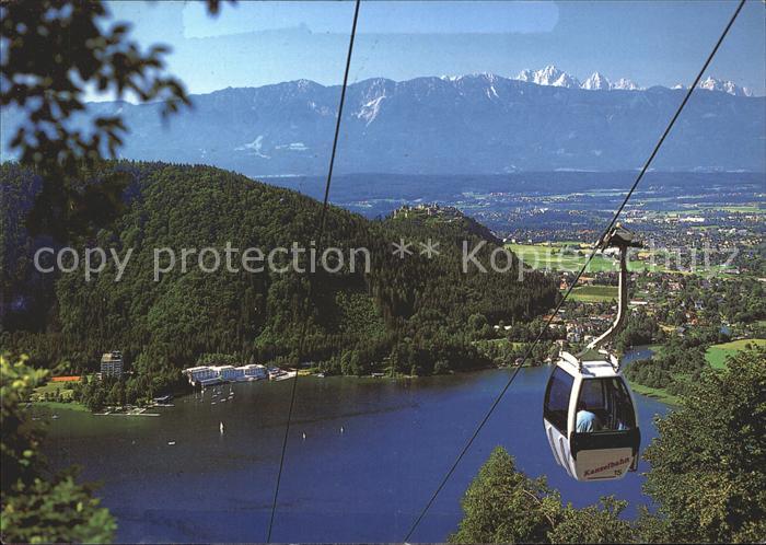 Seilbahn Kanzel Ossiacher See Villach Burgruine Landskron Julische Alpen