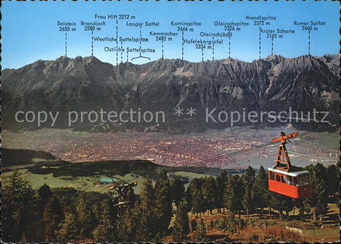 Seilbahn Patscherkofel Innsbruck Nordkette
